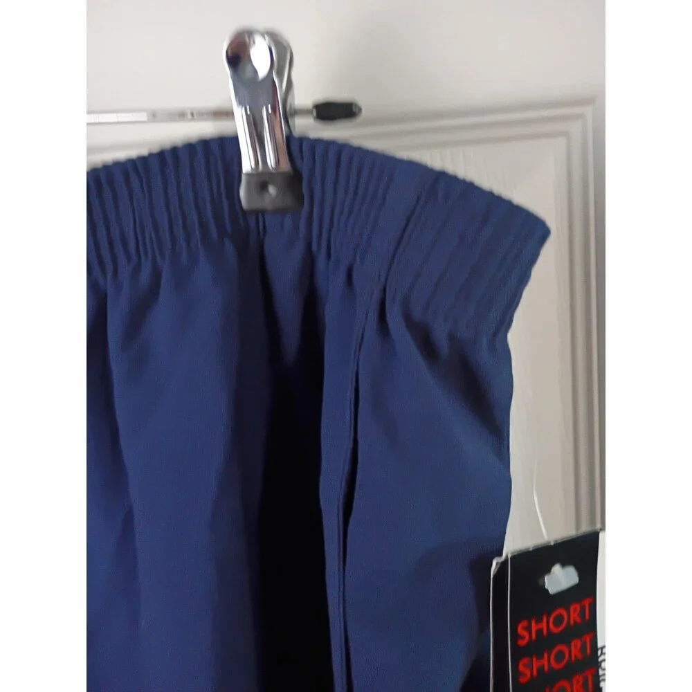 Briggs Woman 24W Blue Elastic Waist Pocket Pullon Pants Easycare Short versatile